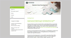 Desktop Screenshot of genesisareadevelopment.com